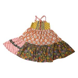 Matilda Jane Patchwork Knot Dress Austin Rivers Choose Your Own Path Size 8